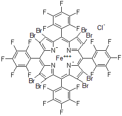 CAS#: 131917-66-3, 2,3,7,8,12,13,17,18-Octabromo-5,10,15,20-Tetrakis(Pentafluorophenyl)Porphyrinato-Iron(III)