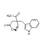 CAS#: 131920-07-5, 2-Acetyl-2-(1H-Indol-3-Ylmethyl)-4-Oxopentanenitrile