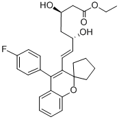 CAS#: 132017-01-7, Ethyl (E,3S,5R)-7-[4-(4-Fluorophenyl)Spiro[Chromene-2,1'-Cyclopentane]-3-Yl]-3,5-Dihydroxyhept-6-Enoate