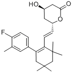 CAS#: 132100-55-1, (4S,6R)-6-[(E)-2-[2-(4-Fluoro-3-Methylphenyl)-4,4,6,6-Tetramethyl-1-Cyclohexenyl]Ethenyl]-4-Hydroxyoxan-2-One