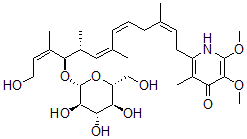 CAS#: 132150-13-1, 2-[(2Z,5Z,7Z,9R,10R,11Z)-13-Hydroxy-3,7,9,11-Tetramethyl-10-[(2R,3R,4S,5S,6R)-3,4,5-Trihydroxy-6-(Hydroxymethyl)Oxan-2-Yl]Oxytrideca-2,5,7,11-Tetraenyl]-5,6-Dimethoxy-3-Methyl-1H-Pyridin-4-One