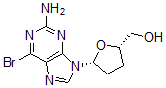 CAS 登录号：132194-22-0， [(2S,5R)-5-(2-氨基-6-溴嘌呤-9-基)四氢呋喃-2-基]甲醇