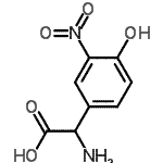 CAS#: 132203-87-3, Amino(4-Hydroxy-3-Nitrophenyl)Acetic Acid