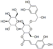 CAS 登录号：132278-04-7， [(2R,3R,4R,5R,6R)-6-[(2S)-2-(3,4-二羟基苯基)-2-羟基乙氧基]-5-羟基-2-(羟基甲基)-4-[(2S,3R,4S,5S,6R)-3,4,5-三羟基-6-(羟基甲基)四氢吡喃-2-基]氧基四氢吡喃-3-基](E)-3-(3,4-二羟基苯基)丙-2-烯酸酯