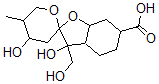 CAS#: 132282-96-3, 3,4'-Dihydroxy-3-(Hydroxymethyl)-5'-Methylspiro[3a,4,5,6,7,7a-Hexahydro-1-Benzofuran-2,2'-Oxane]-6-Carboxylic Acid