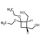 CAS#: 132294-22-5, [(1R,2R)-3,3-Diethoxy-1,2-Cyclobutanediyl]Dimethanol