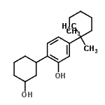 CAS 登录号：132296-20-9， 2-(3-羟基环己基)-5-(2-甲基-2-庚烷基)苯酚
