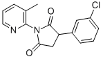 CAS 登录号：132458-99-2， 3-(3-氯苯基)-1-(3-甲基吡啶-2-基)吡咯烷-2,5-二酮