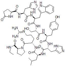CAS#: 132461-43-9, 6-D-histidine-9-(N-ethyl-L-prolinamide)-10-deglycinamide-Luteinizing hormone-releasing factor (pig)