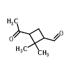 CAS#: 132478-08-1, 3-Acetyl-2,2-Dimethylcyclobutanecarbaldehyde