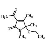 CAS#: 132561-08-1, 3-Acetyl-5-Ethoxy-1,4,5-Trimethyl-1,5-Dihydro-2H-Pyrrol-2-One