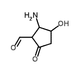 CAS#: 132600-87-4, 2-Amino-3-Hydroxy-5-Oxocyclopentanecarbaldehyde