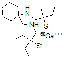 CAS#: 132695-73-9, Bis(aminoethanethiol)tetraethyl-cyclohexyl-gallium(68) complex