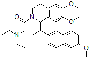 CAS#: 132836-34-1, 2-Diethylamino-1-[6,7-Dimethoxy-1-[1-(6-Methoxynaphthalen-2-Yl)Ethyl]-3,4-Dihydro-1H-Isoquinolin-2-Yl]Ethanone