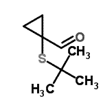 CAS 登录号：132866-22-9， 1-[(2-甲基-2-丙基)硫基]环丙烷甲醛