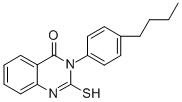 CAS 登录号：133032-36-7， 3-(4-丁基苯基)-2-硫代-1H-喹唑啉-4-酮