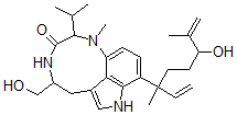 CAS#: 133084-52-3, 9-(1-Ethenyl-4-Hydroxy-1,5-Dimethyl-5-Hexenyl)-1,2,4,5,6,8-Hexahydro-5-(Hydroxymethyl)-1-Methyl-2-(1-Methylethyl)-3H-Pyrrolo(4,3,2-gh)-1,4-Benzodiazonin-3-One