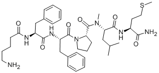 CAS#: 133156-06-6, N-(5-Amino-1-Oxopentyl)-L-Phenylalanyl-L-Phenylalanyl-L-Prolyl-N-Methyl-L-Leucyl-L-Methioninamide