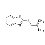 CAS 登录号：133158-13-1， 2-[(2-甲基-2-丙烯-1-基)硫基]-1,3-苯并噻唑