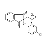 CAS#: 133220-30-1, 2-{[2-(3-Chlorophenyl)-2-Oxiranyl]Methyl}-2-Ethyl-1H-Indene-1,3(2H)-Dione