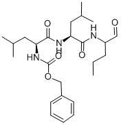 CAS 登录号：133407-86-0， N-[(苯基甲氧基)羰基]-L-亮氨酰-N-[(1S)-1-甲酰基丁基]-L-亮氨酰胺