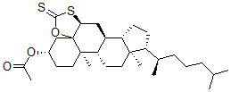 CAS#: 133586-85-3, (3beta,5alpha,6alpha)-5,6-(Oxycarbonothioylthio)-Cholestan-3-Ol Acetate