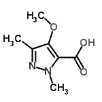 CAS#: 133608-65-8, 4-Methoxy-1,3-Dimethyl-1H-Pyrazole-5-Carboxylic Acid