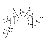 CAS#: 133609-46-8, Methyl 2,4,4,5,7,7,8,10,10,11,13,13,14,14,15,15,15-Heptadecafluoro-2,5,8,11-Tetrakis(Trifluoromethyl)-3,6,9,12-Tetraoxapentadecan-1-Oate