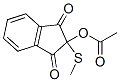 CAS#: 13364-81-3, 2-(Acetyloxy)-2-(Methylthio)-1H-Indene-1,3(2H)-Dione