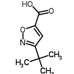 CAS#: 133674-40-5, 3-(2-Methyl-2-Propanyl)-1,2-Oxazole-5-Carboxylic Acid