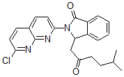 CAS 登录号:133737-48-1, 2-(7-氯-1,8-萘啶-2-基)-3-(5-甲基-2-氧代己基)-3H-异吲哚-1-酮