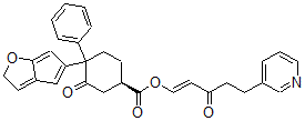 CAS 登录号：133774-80-8， [(E)-3-氧代-5-吡啶-3-基戊-1-烯基](1R)-4-(2H-环戊二烯并[b]呋喃-5-基)-3-氧代-4-苯基环己烷-1-羧酸酯