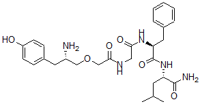 CAS#: 133851-90-8, (2S)-2-[[(2S)-2-[[2-[[2-[(2S)-2-Amino-3-(4-Hydroxyphenyl)Propoxy]Acetyl]Amino]Acetyl]Amino]-3-Phenylpropanoyl]Amino]-4-Methylpentanamide