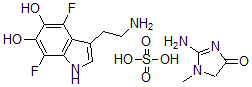 CAS 登录号：133983-26-3， 4,7-二氟-5,6-二羟基色胺肌酐