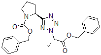 CAS#: 134124-09-7, Phenylmethyl (2S)-2-[2-[(2S)-1-Oxo-1-(Phenylmethoxy)Propan-2-Yl]Tetrazol-5-Yl]Pyrrolidine-1-Carboxylate