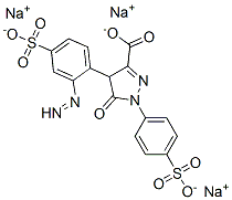 CAS 登录号：1342-47-8， 5-氧代-1-(4-磺酸苯基)-4-(4-磺酸苯基)偶氮-4H-吡唑-3-羧酸三钠盐