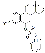 CAS 登录号:134223-97-5, (6alpha)-3-甲氧基雌甾-1,3,5(10)-三烯-6-醇硫酸氢盐与吡啶的化合物(1:1)