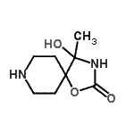 CAS#: 134347-95-8, 4-Hydroxy-4-Methyl-1-Oxa-3,8-Diazaspiro[4.5]Decan-2-One