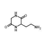 CAS 登录号：13435-32-0， 3-(2-氨基乙基)-2,5-哌嗪二酮