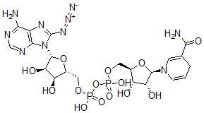 CAS#: 134388-69-5, [(2R,3S,4R,5R)-5-(6-Amino-8-Azidopurin-9-Yl)-3,4-Dihydroxyoxolan-2-Yl]Methyl [[(2R,3S,4R,5R)-5-(3-Carbamoyl-4H-Pyridin-1-Yl)-3,4-Dihydroxyoxolan-2-Yl]Methoxy-Hydroxyphosphoryl] Hydrogen Phosphate
