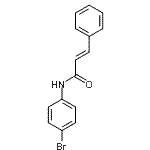 CAS 登录号：134430-89-0， (2E)-N-(4-溴苯基)-3-苯基丙烯酰胺
