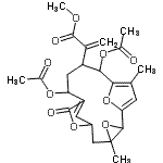 CAS#: 134455-96-2, Methyl 2-[10,13-Diacetoxy-4,15-Dimethyl-8-Oxo-3,7,17-Trioxatetracyclo[12.2.1.1<Sup>6,9</Sup>.0<Sup>2,4</Sup>]Octadeca-1(16),9(18),14-Trien-12-Yl]Acrylate