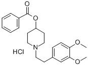 CAS#: 134826-28-1, 1-[2-(3,4-Dimethoxyphenyl)Ethyl]-4-Piperidinol 4-Benzoate Hydrochloride (1:1)