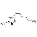 CAS#: 134836-81-0, 5-(5-Hexen-1-Yl)-3-Methyl-1,2-Oxazole