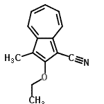 CAS 登录号：134919-77-0， 2-乙氧基-3-甲基-1-薁甲腈
