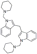 CAS#: 135-22-8, 1-(Piperidin-1-Ylmethyl)-3-[[1-(Piperidin-1-Ylmethyl)Indol-3-Yl]Methyl]Indole