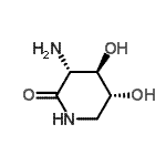 CAS#: 135030-05-6, (3R,4R,5R)-3-Amino-4,5-Dihydroxy-2-Piperidinone