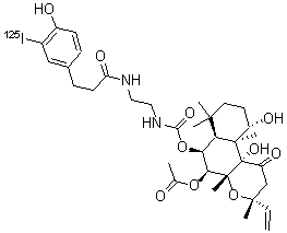 CAS 登录号：135159-46-5， 6-(2-氨基乙基)氨基羰基毛喉素 3-(3-碘-4-羟基苯基)丙酰胺衍生物