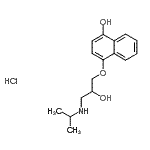 CAS#: 135201-49-9, 4-[2-Hydroxy-3-(Isopropylamino)Propoxy]-1-Naphthol Hydrochloride (1:1)