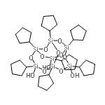 CAS#: 135225-24-0, 1,3,5,7,9,11,14-Heptacyclopentyltricyclo[7.3.3.1<Sup>5,11</Sup>]Heptasiloxane-3,7,14-Triol